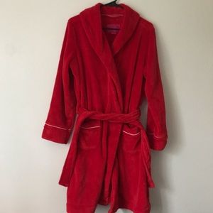 VS soft red robe Size S